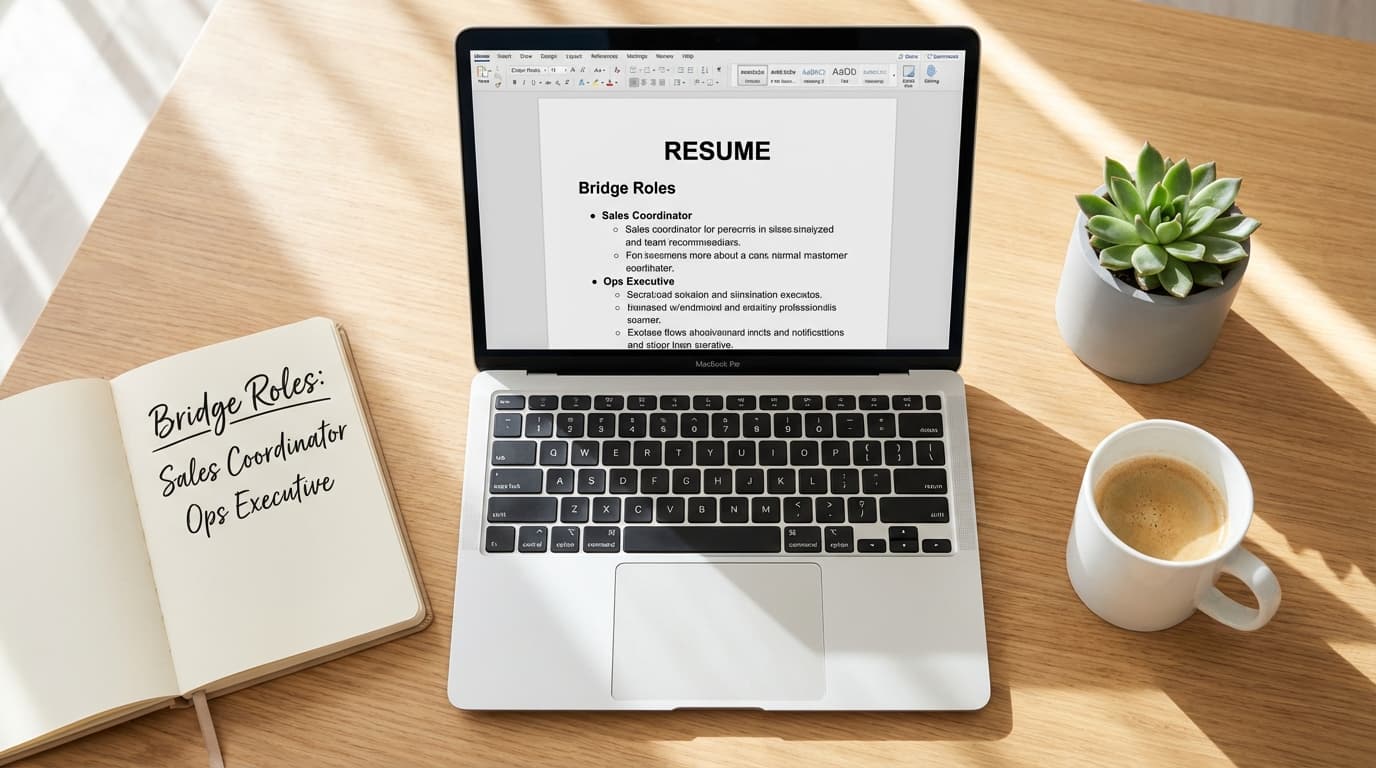 Resume optimization concept showing keywords changing
