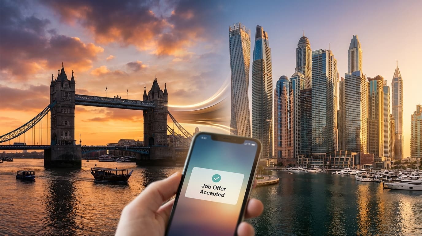 Moving from the UK to Dubai: Why a Job Offer is Non-Negotiable
