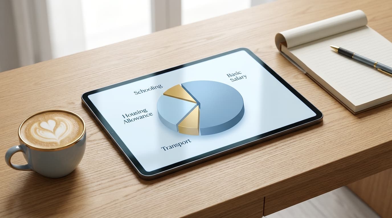 Breakdown of a UAE salary package