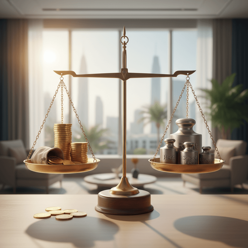 Comparison of tax-free salary vs taxed income