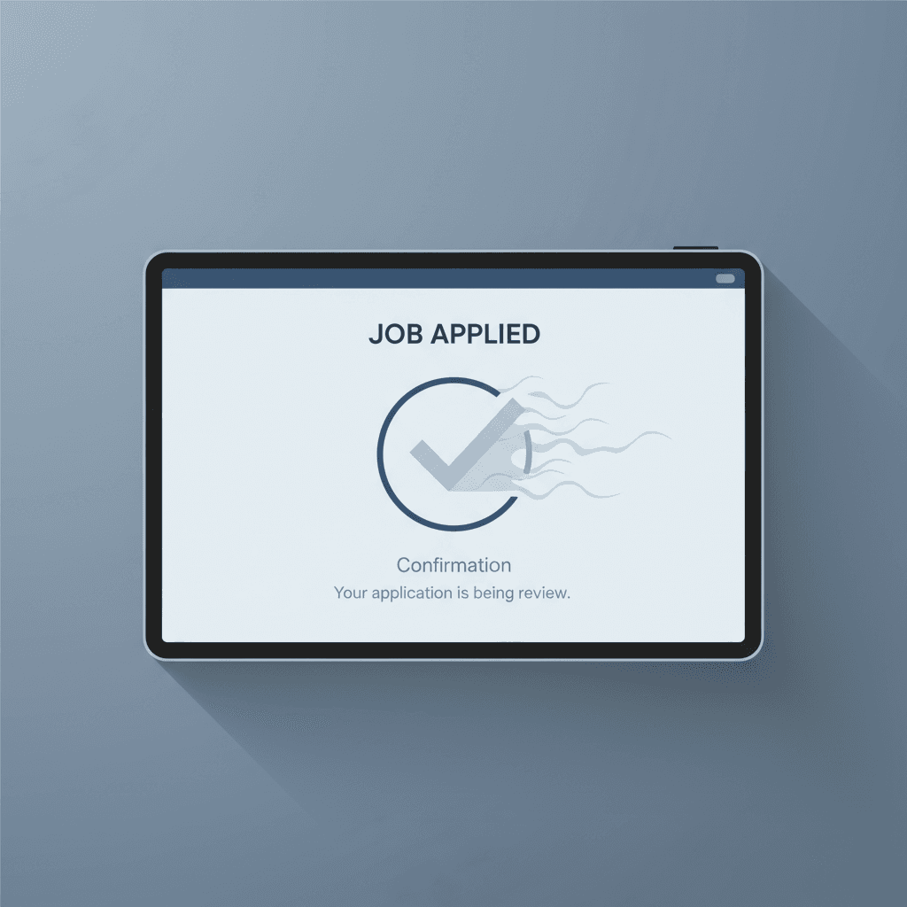 Digital representation of job application ghosting